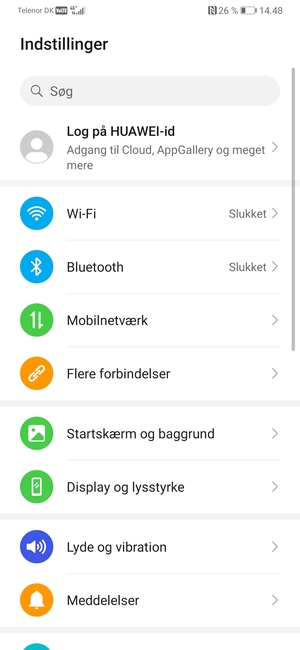 Vælg Mobilnetværk