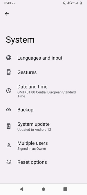 Select System update