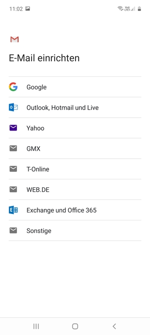 Wählen Sie Sonstige