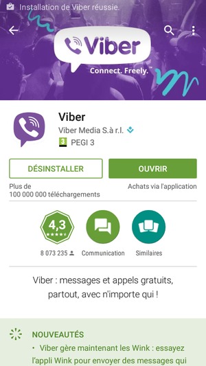 Sélectionnez OUVRIR