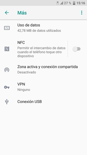 Seleccione Zona activa y conexión compartida