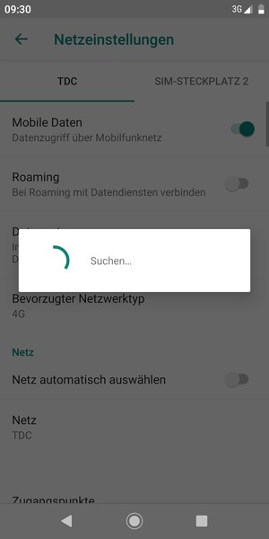 Warten Sie, bis die Suche abgeschlossen ist