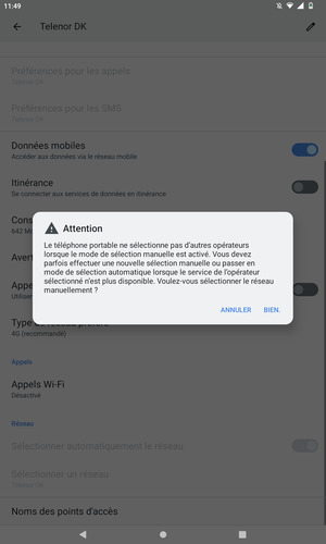 Sélectionnez BIEN.
