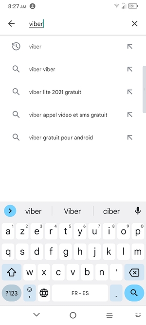 Saisissez le nom de l'appli et sélectionnez Rechercher
