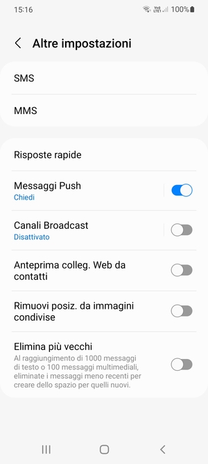 Seleziona SMS