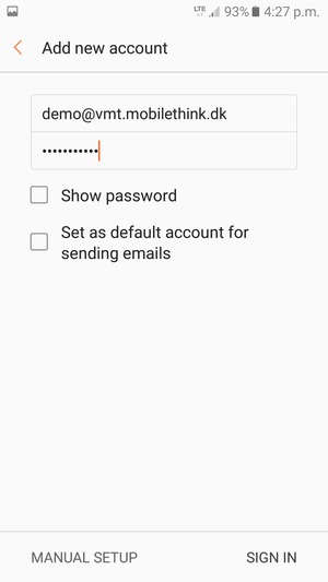 Enter your Email address and Password. Select SIGN IN