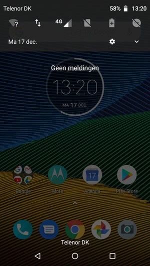 Schuif naar beneden in het bovenste menu opnieuw