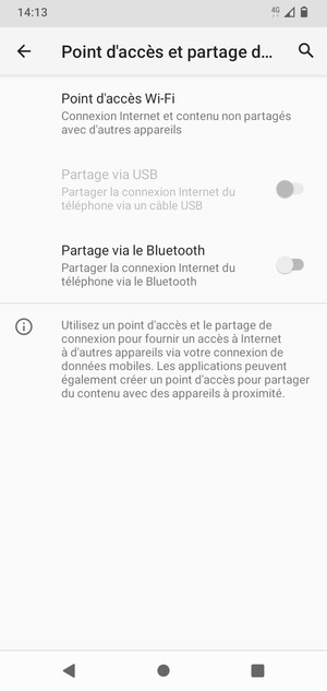 Sélectionnez Point d'accès Wi-Fi