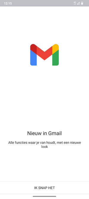 Selecteer IK SNAP HET