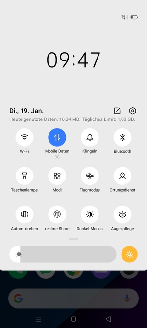 Wählen Sie die Einstellungen-Taste