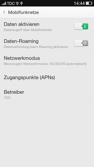 Wählen Sie Zugangspunkte (APNs)