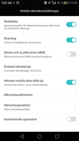 Välj Åtkomstpunktsnamn