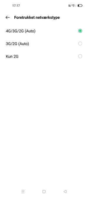 Vælg din foretrukne mulighed