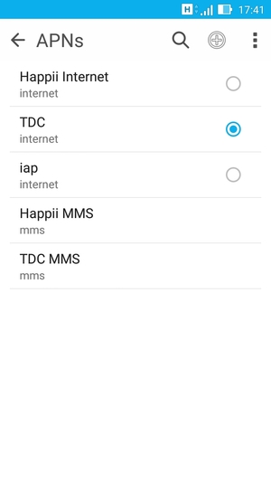Select the Menu button