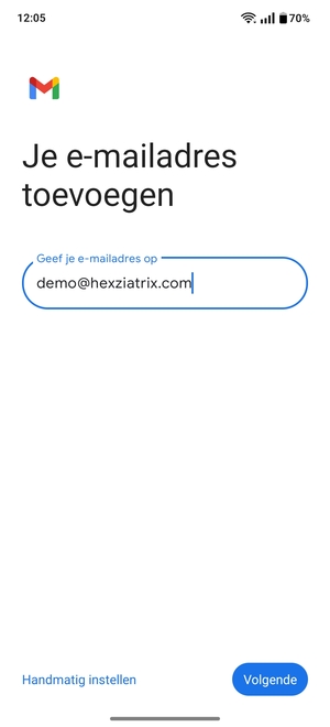 Voer uw e-mailadres in en selecteer Volgende