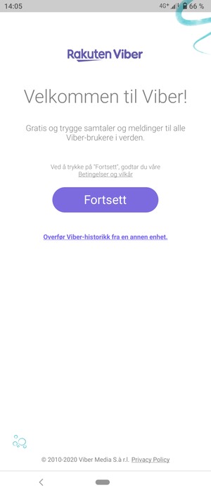 Applikasjonen er klar til bruk