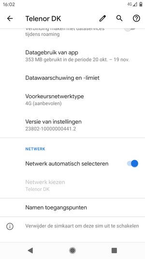 Selecteer Namen toegangspunten