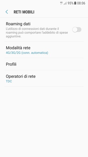 Seleziona Profili