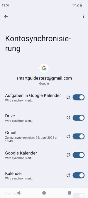 Ihre Daten werden synchronisiert