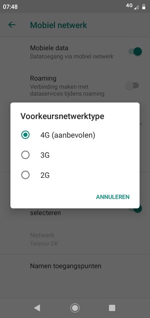 Selecteer uw voorkeursoptie