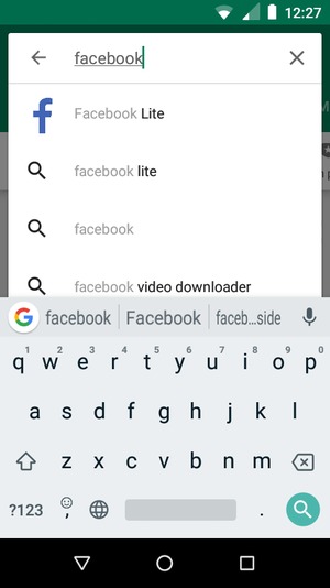 Inserisci il nome dell'app e seleziona Ricerca
