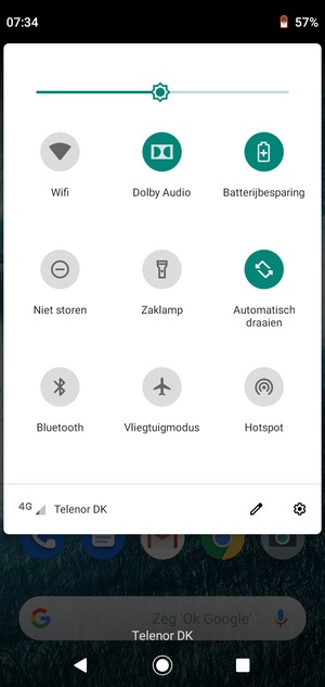 Selecteer de Instellingen knop