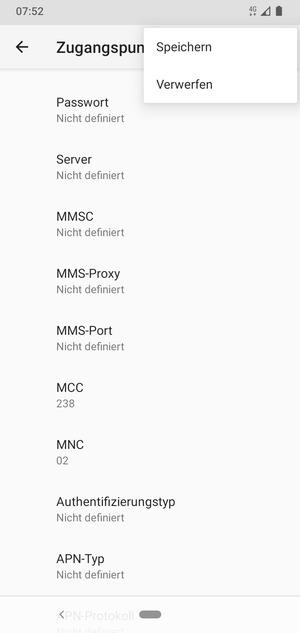 Wählen Sie Speichern