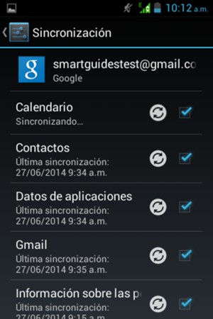Su información será sincronizada