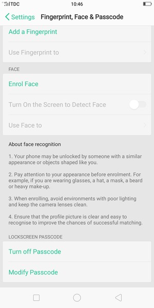 Your phone is now secure with a screen lock