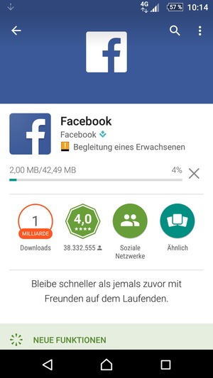 Warten Sie, bis der Installationsprozess  beendet ist