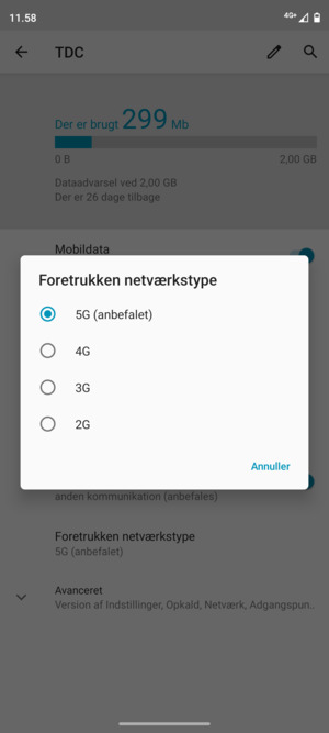 Vælg din foretrukne mulighed