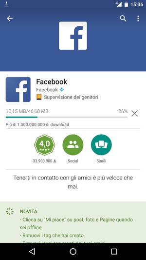 Attendi il completamento del processo di installazione