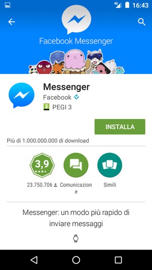 Seleziona INSTALLA