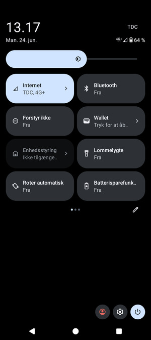 Vælg Batterisparefunktion