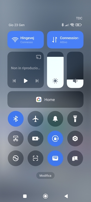 Disattiva Wi-Fi e Bluetooth