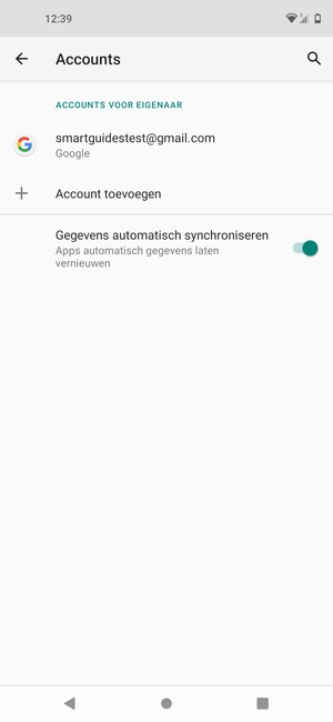 Selecteer uw Google-account
