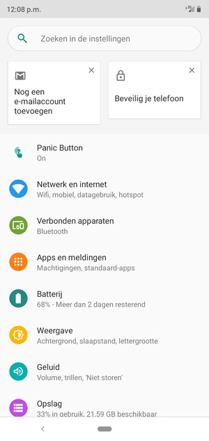 Selecteer Netwerk en internet