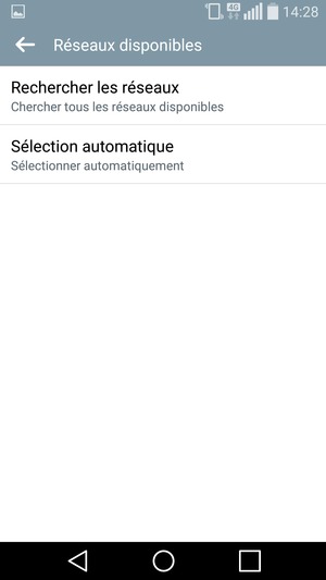Sélectionnez Rechercher les réseaux