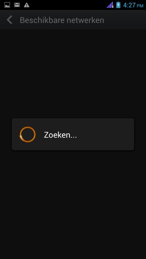 Wacht tot de zoekopdracht beëindigd is