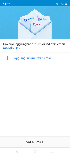 Seleziona Aggiungi un indirizzo email