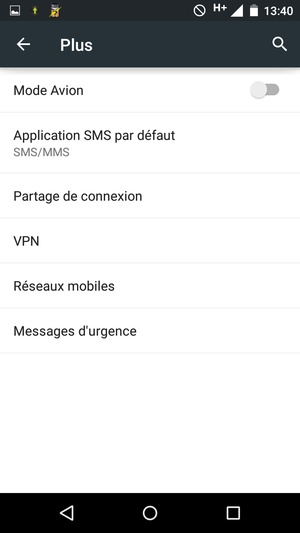 Sélectionnez Réseaux mobiles