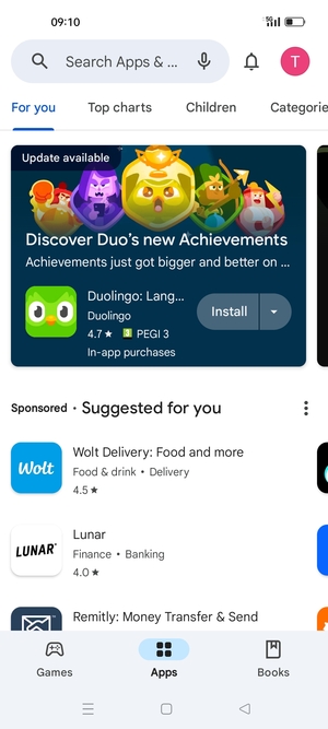 Select the Search bar