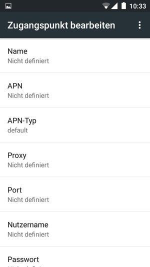 Geben Sie MMS-Informationen ein