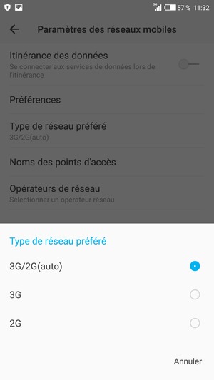 Sélectionnez votre option préférée