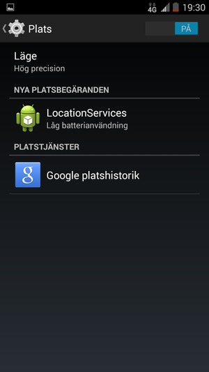 Stäng av Plats