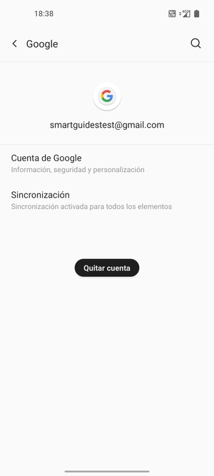 Seleccione Sincronización