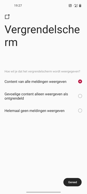 Selecteer uw voorkeursoptie en selecteer Gereed