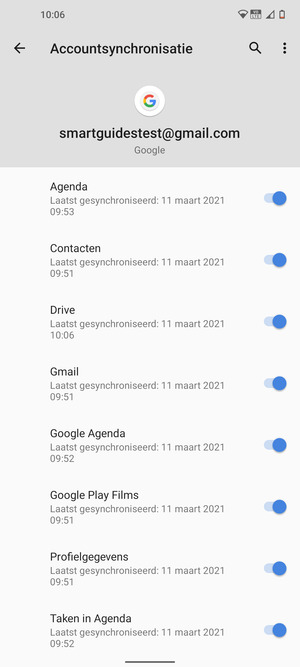 Zorg ervoor dat Contacten geselecteerd is