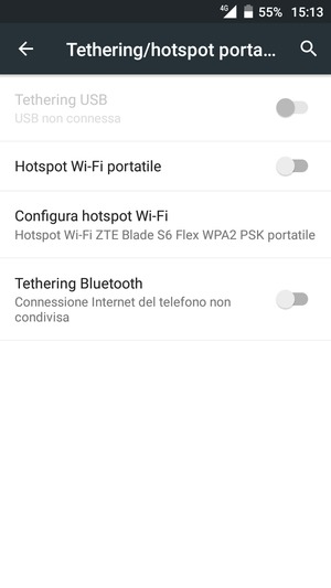 Attiva Hotspot Wi-Fi portatile
