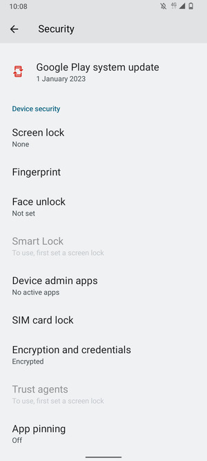 To change the PIN for the SIM card, go to the Security menu and scroll to and select SIM card lock